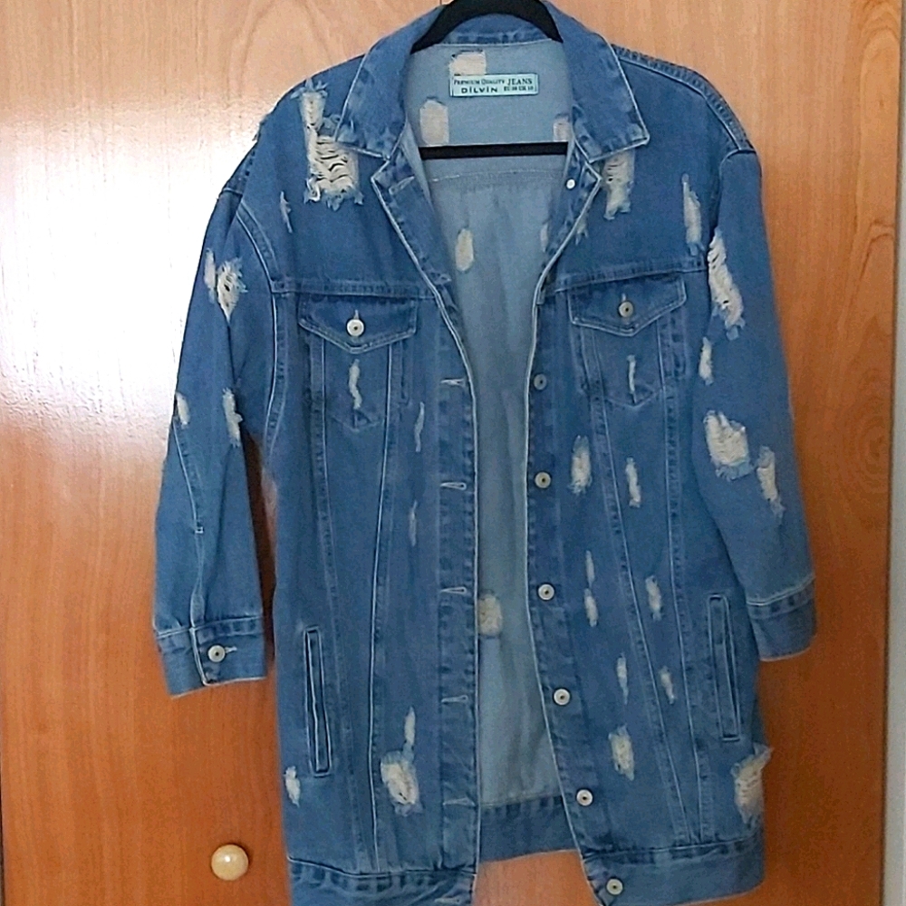 Denim oversized jacket